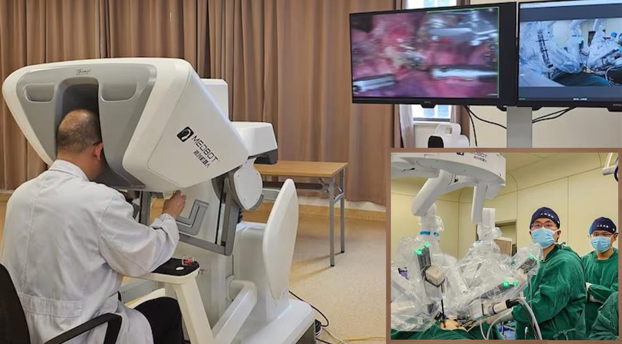 Un médecin chinois retire une tumeur pulmonaire d'un patient en utilisant un robot à 5 000 km de distance